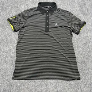 RLX Ralph Lauren Polo Men XL Black Stripe Three Boulders Golf Club Performance